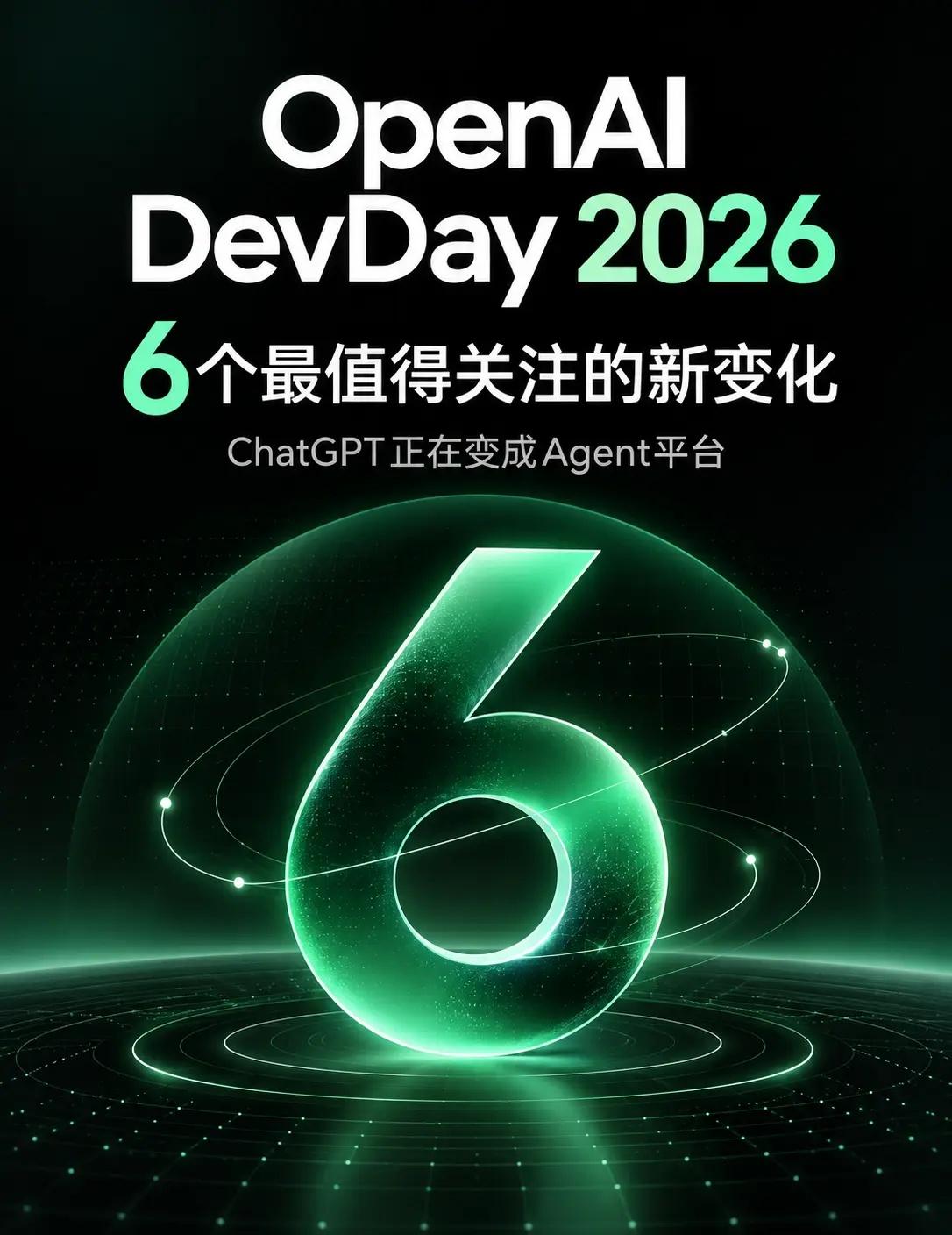 OpenAI一口气发布6个大招。OpenAI DevDay 2026最值得关注的