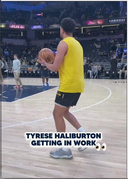 不忍直视！哈里伯顿右腿明显萎缩！
在今天NBA常规赛步行者对阵凯尔特人的比赛前夕