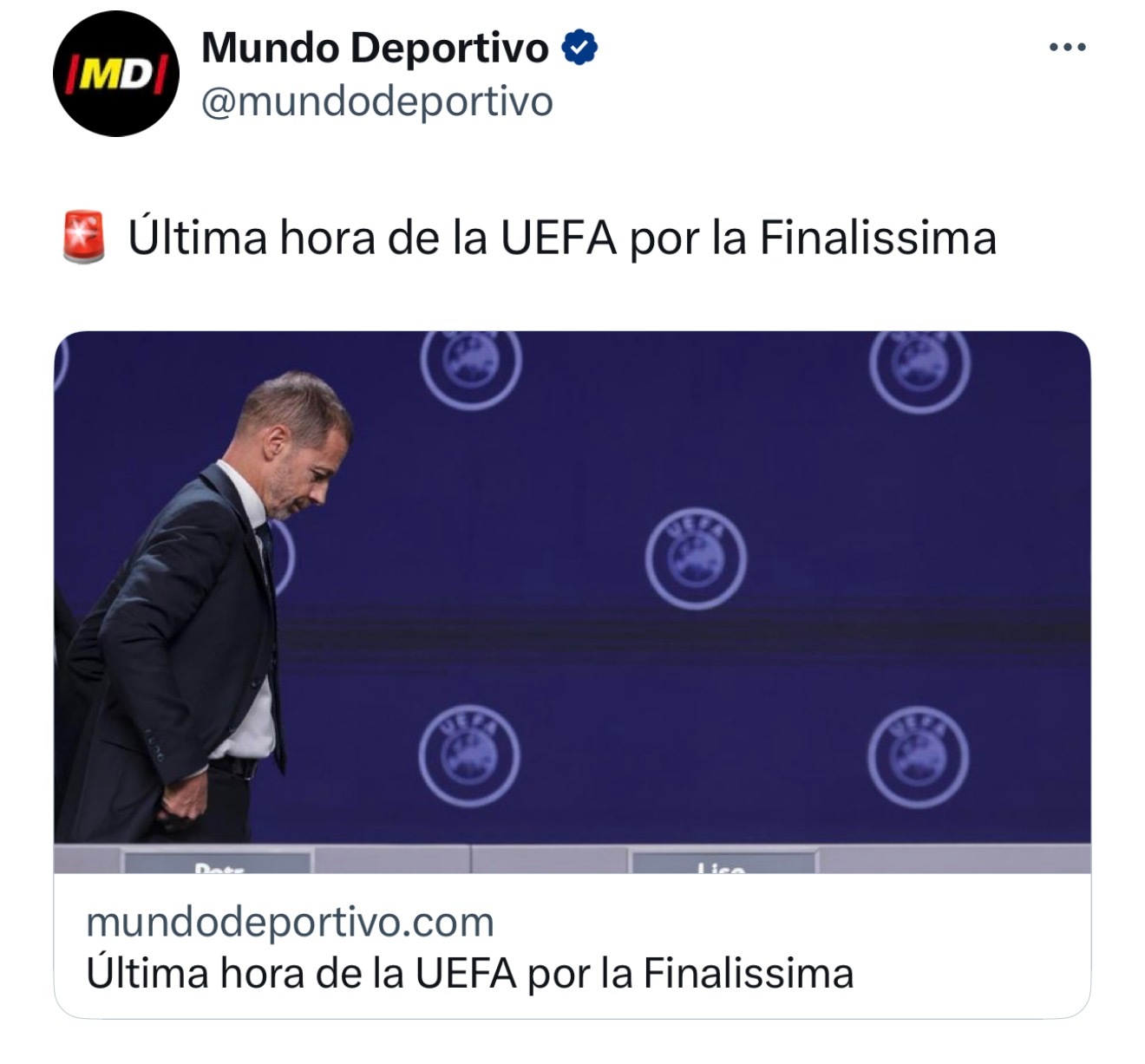 🚨最新消息｜欧足联本周四表示，鉴于伊/朗战争冲突引发的局势，原定于3月27日在