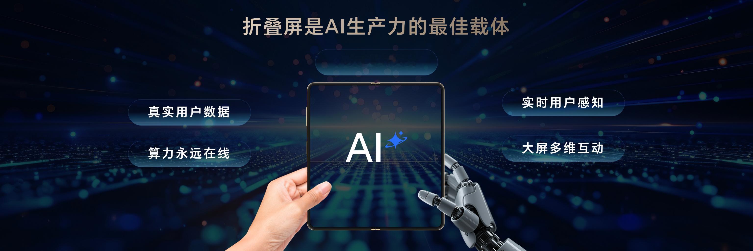 大折叠屏手机与AI生产力应该算是最完美的搭配组合了。主要是⼤屏形态、分屏作业、左