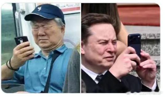 马斯克他儿子在学中文马斯克他妈妈在抖音带货马斯克在学地铁老头儿...... 