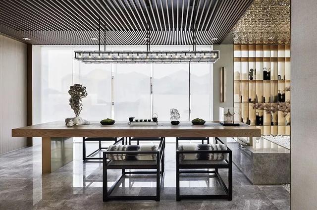 440㎡现代禅意风，家里有麻将室、桌球室，太羡慕了