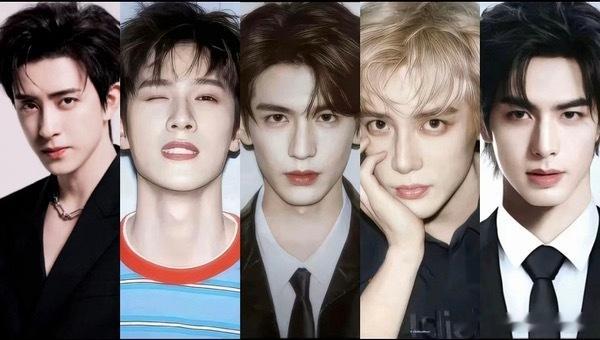 95🥜五大颜值TOP：敖瑞鹏、李昀锐、张凌赫、王安宇、宋威龙 