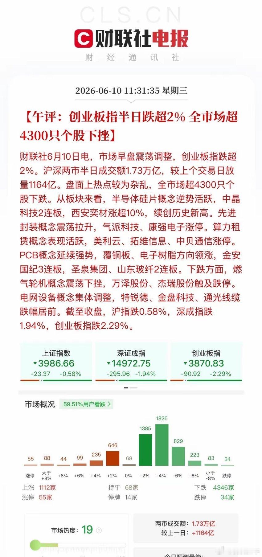 午评，调整下半场如何应对？科技股光模块最强给你跌不动的感觉，这就是每一轮牛市最强