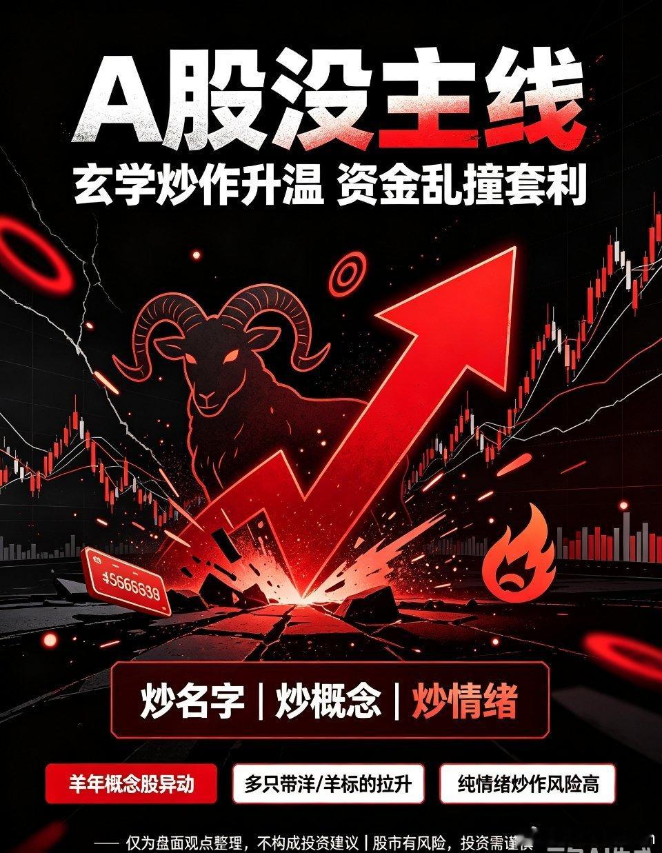A股复盘 股市玄学 生肖概念炒作今日A股盘面暴露最扎心的真相：主流赛道集体失语，