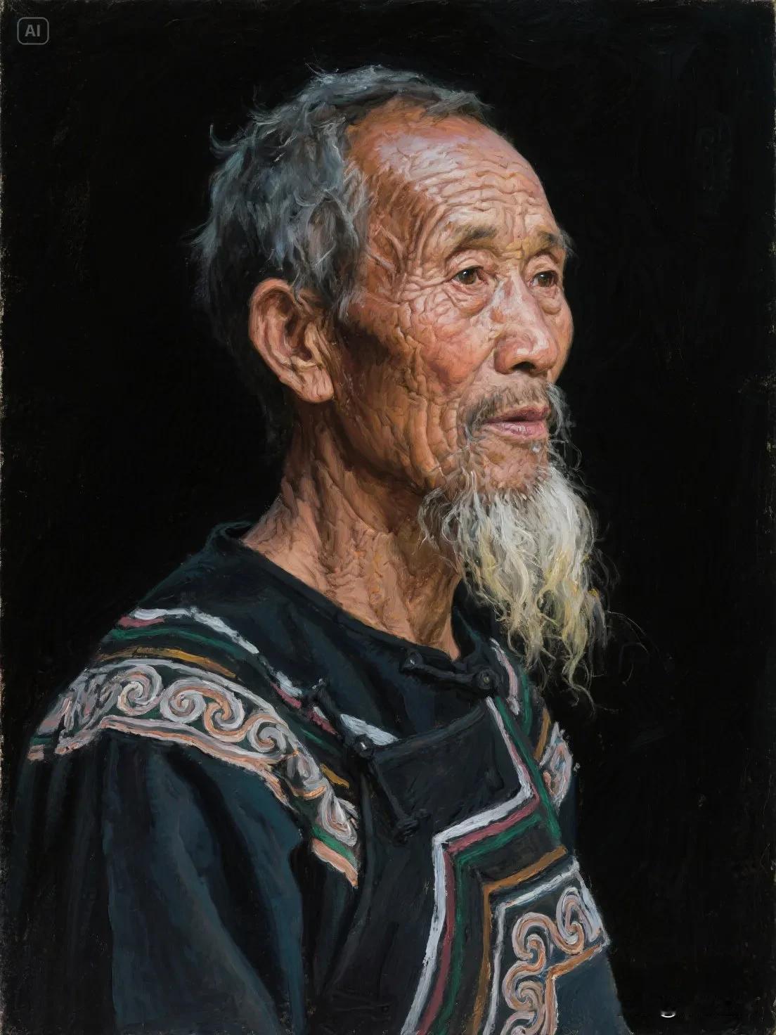 【油画】岁月如歌，皱纹如诗。春日生活打卡季 油画 油画风光 油画创作主题 油画氛