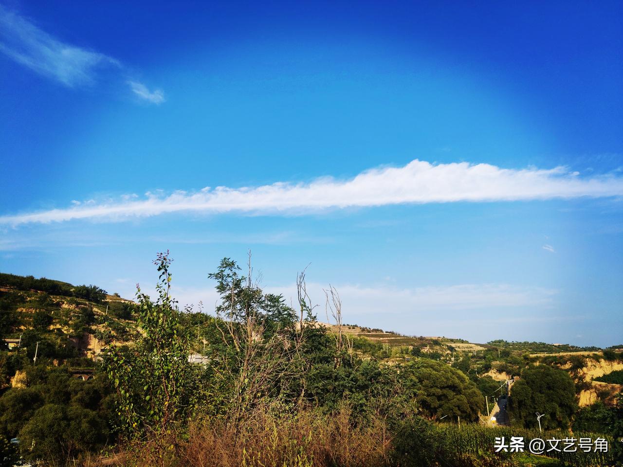 晒图笔记大赛陕北天空的一张怪云图