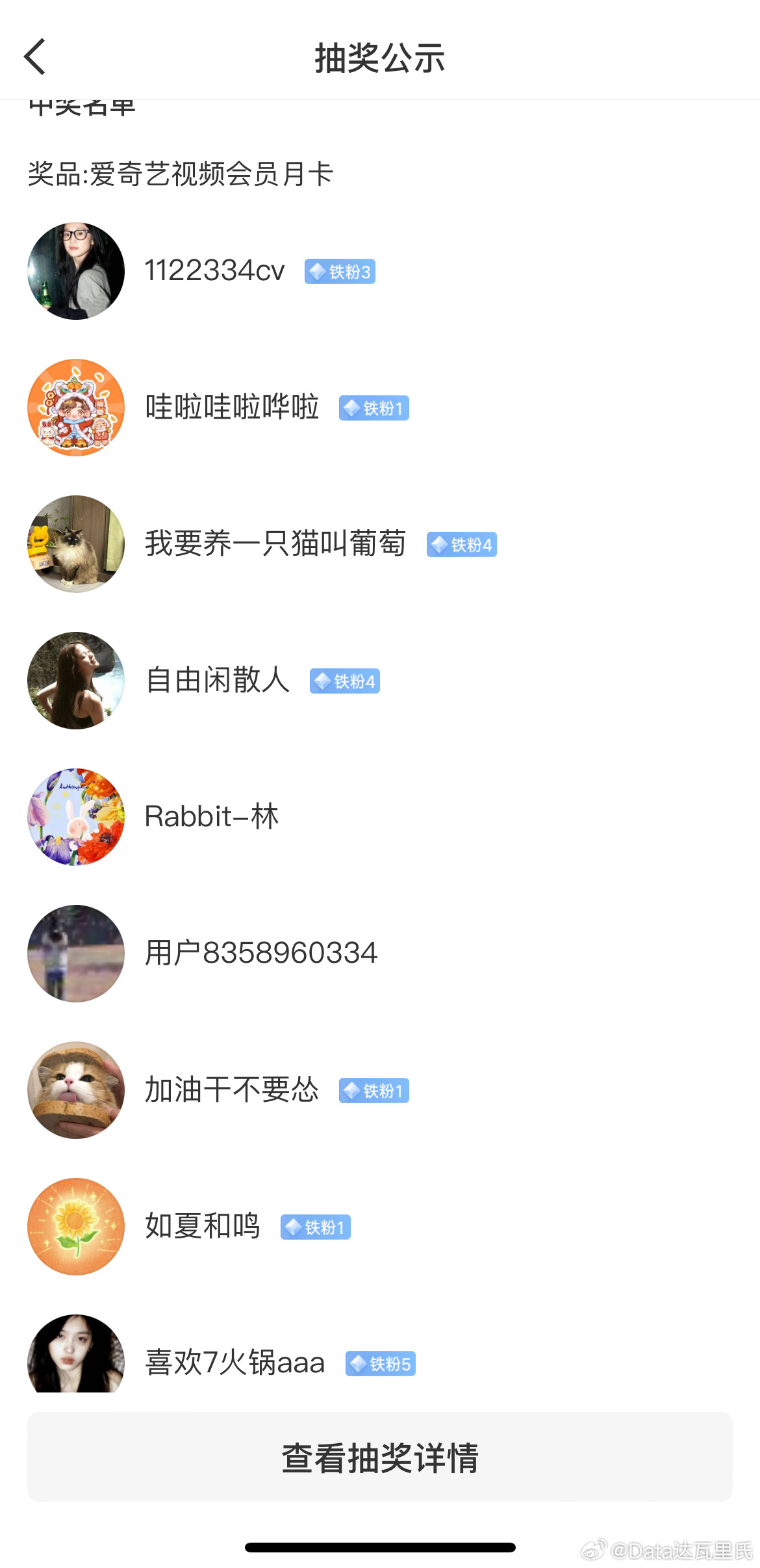 请这些参与《钢铁森林》中奖的同学及时联系领取奖品 