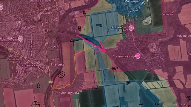 米尔诺格勒被俄罗斯军队一切为二。 