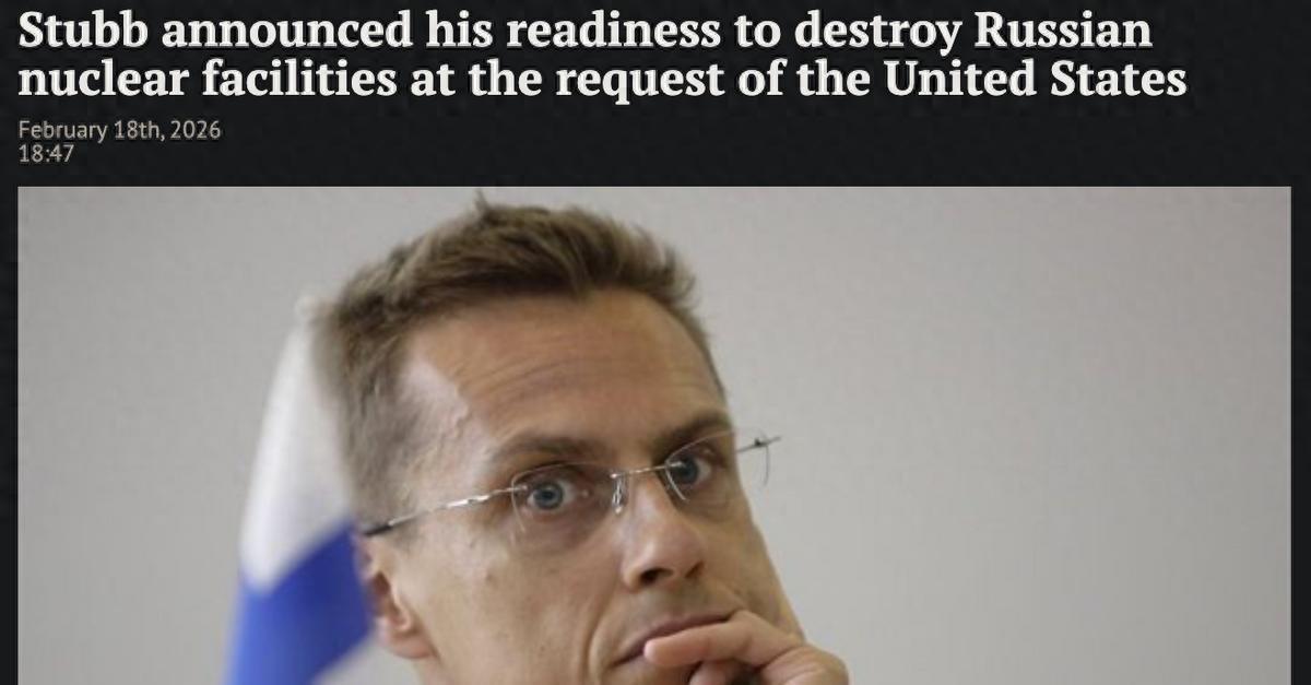 550万弹丸国家，只要美国下令后，芬兰将第一个进攻俄罗斯核设施……
芬兰总统亚历