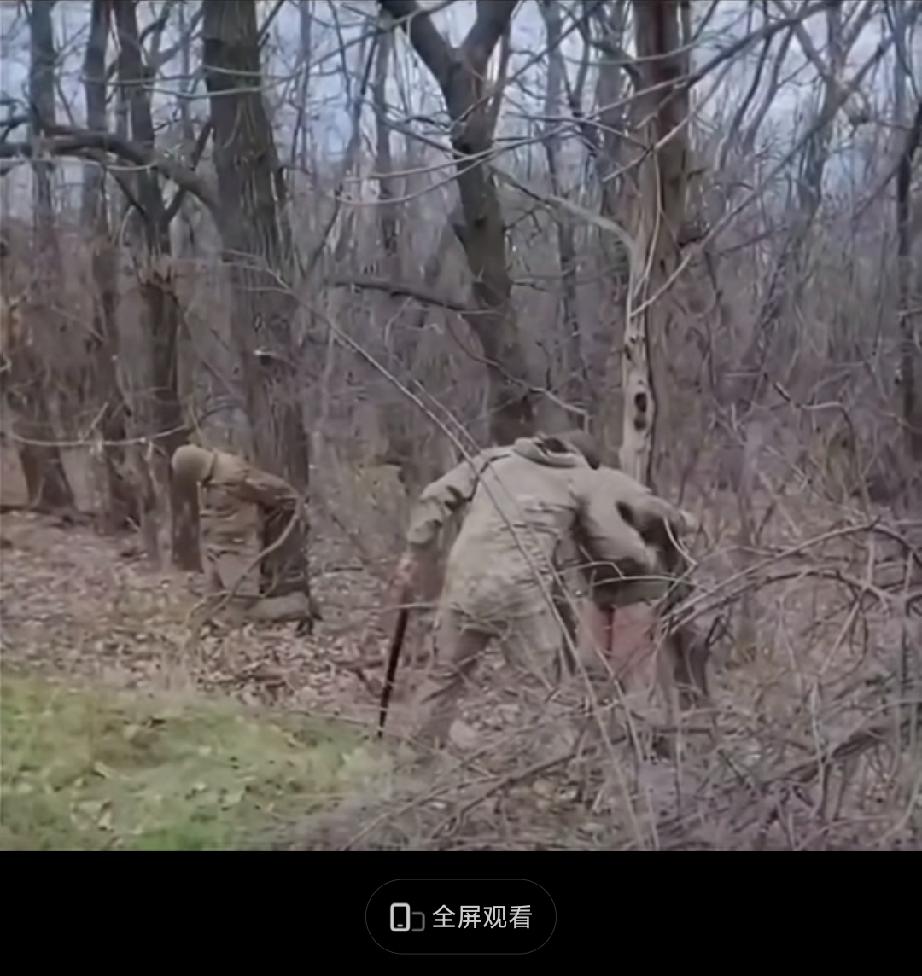 管中窥豹略见一斑!乌军炮兵前线战斗中逃跑，可惜跑到距离边界线800米时被擒。
根