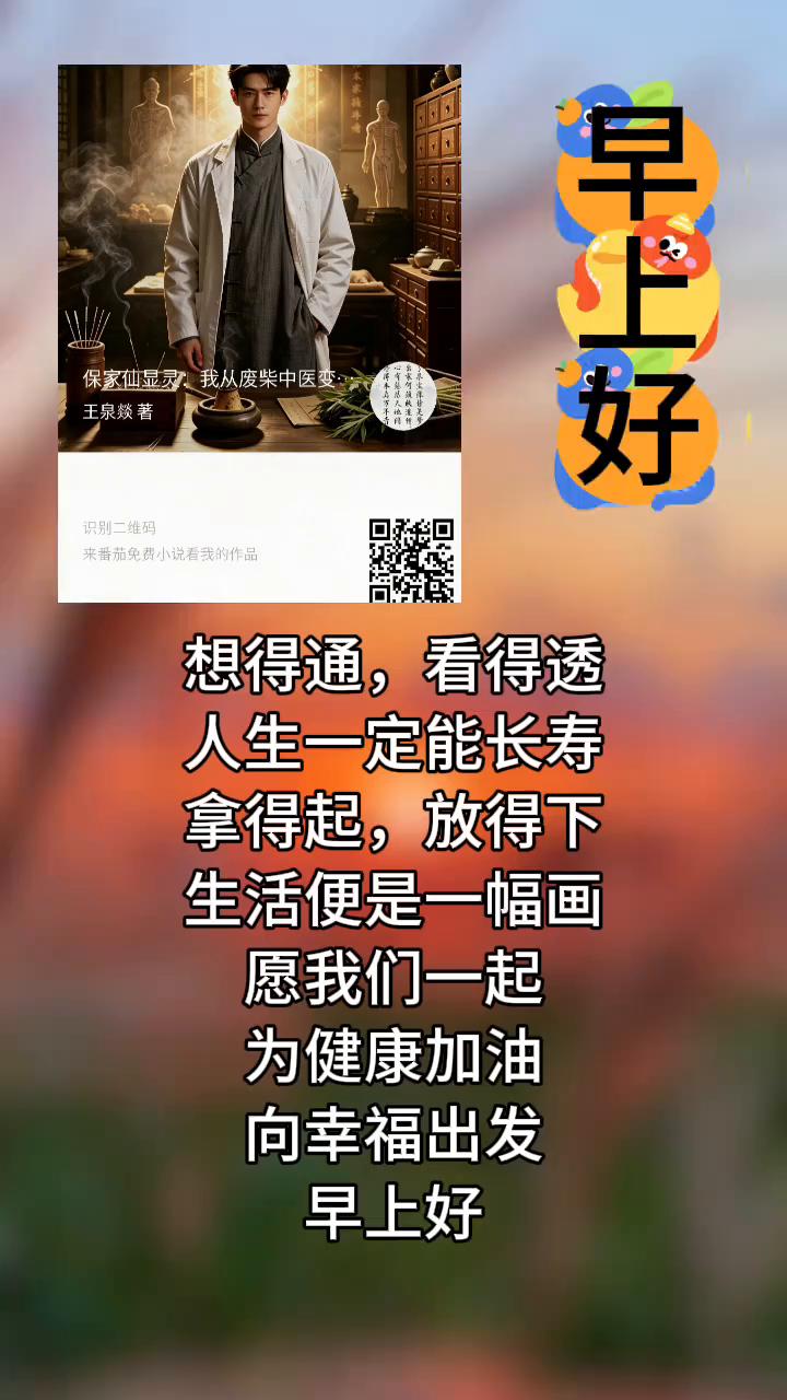 保家仙显灵，我从废柴中医变神医。想得通，看得透，人生一定能长寿。拿得起，放得下，