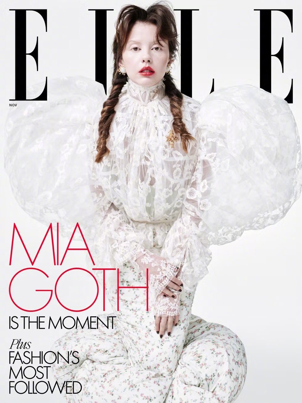 米娅·高斯，《ELLE》11月新刊写真[期待][期待]（摄影：Willy Van