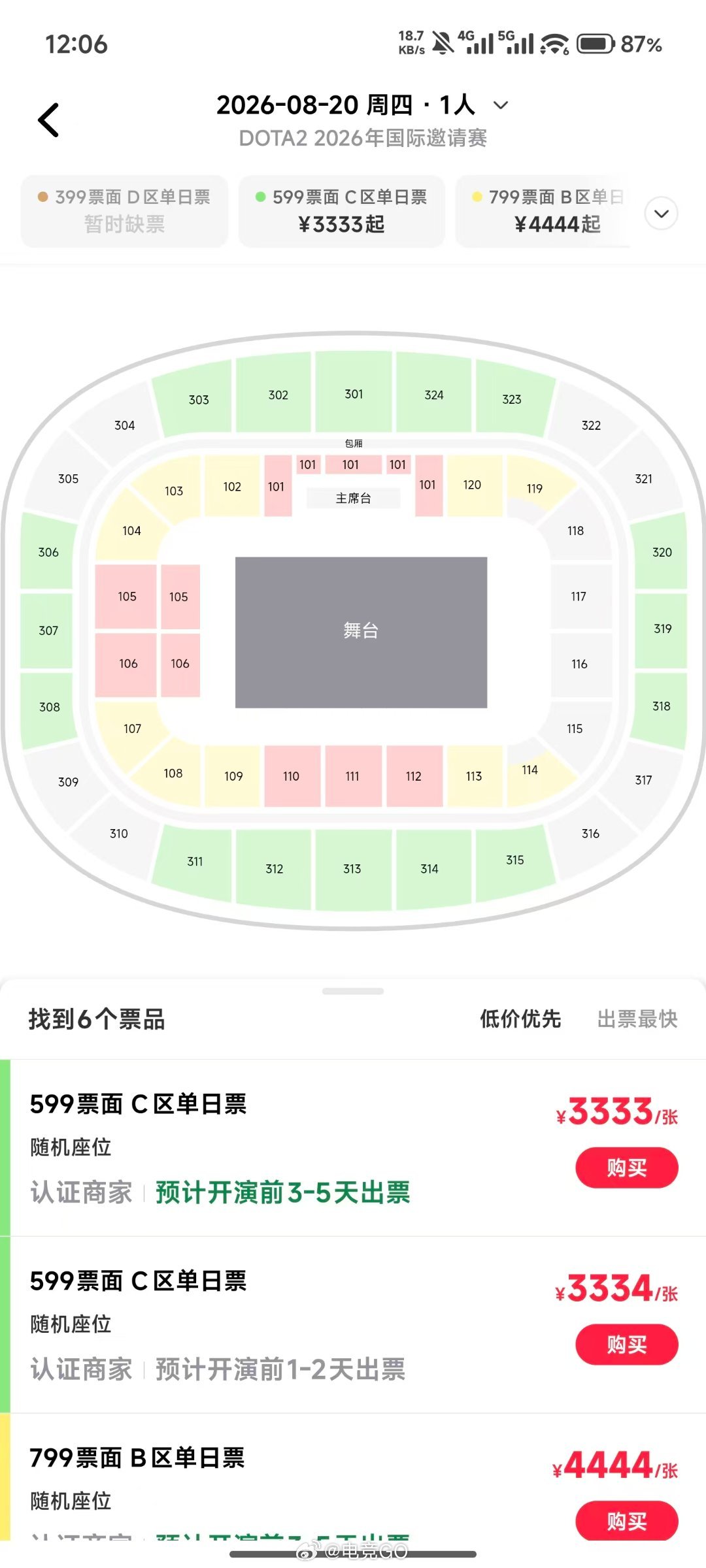 摩天轮上突然可以买Ti15的门票了dota2ti15DOTA2