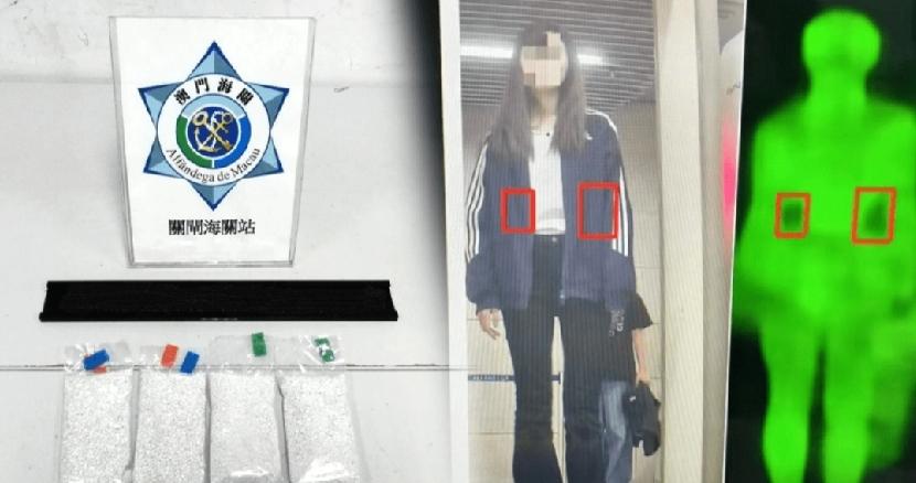 海关X机几乎能看穿所有行李。澳门海关近日截获42宗偷运疑似银粒个案，检获约138