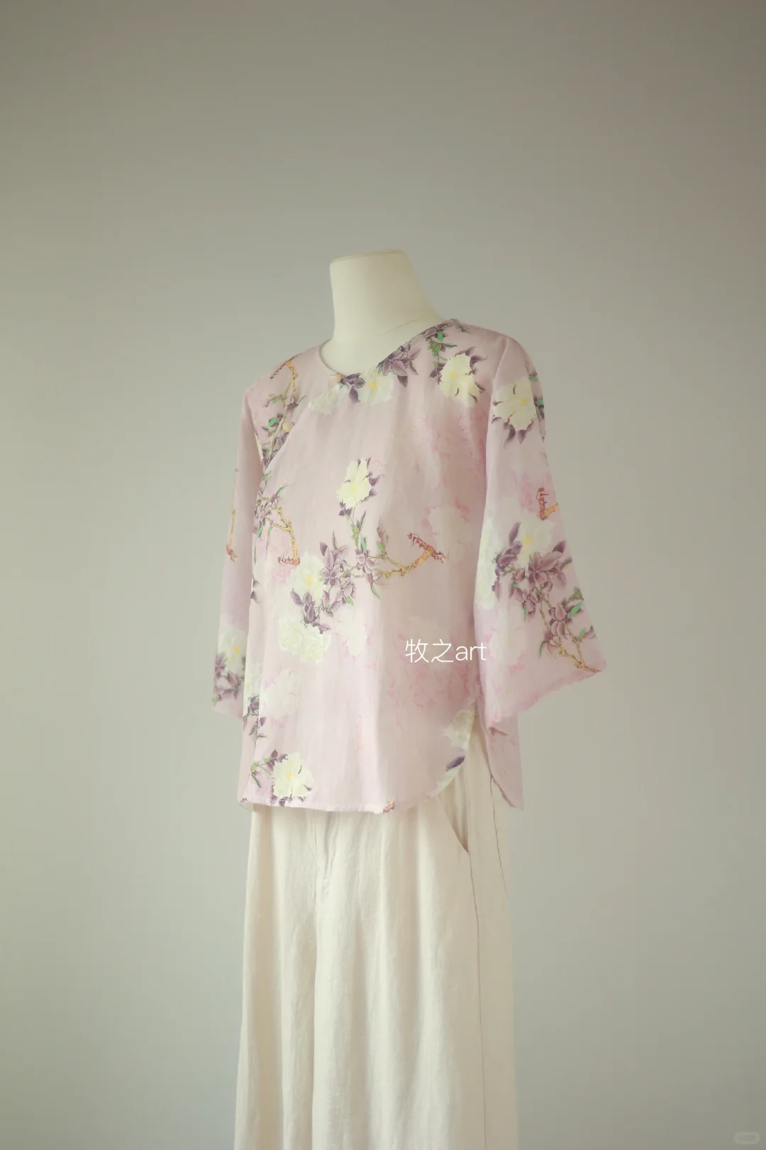 紫霜｜民国风苎麻小衫