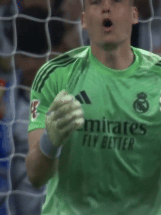 比赛还有30秒结束，卢宁还是没有保住零封奖金。西甲联赛 皇马vs阿拉维斯 hal