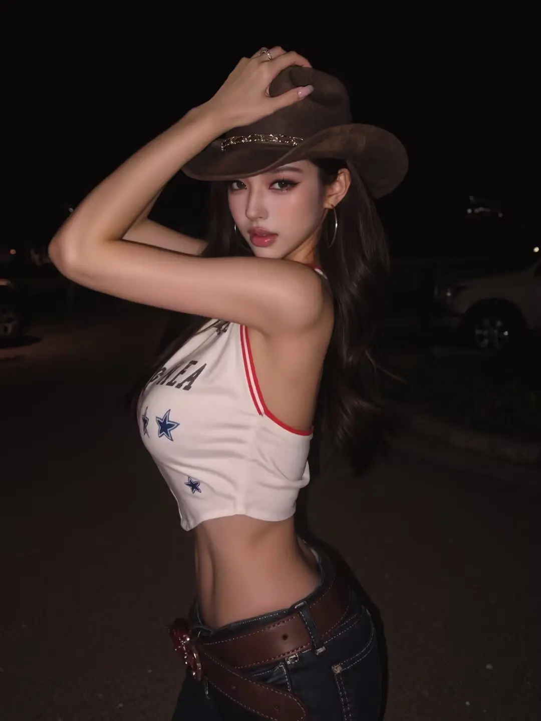 美式辣妹穿搭 西部牛仔辣妹风