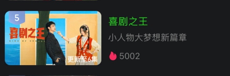 杨超越[超话]  小逗剧场喜剧之王热度破5002了[比耶] ​​​