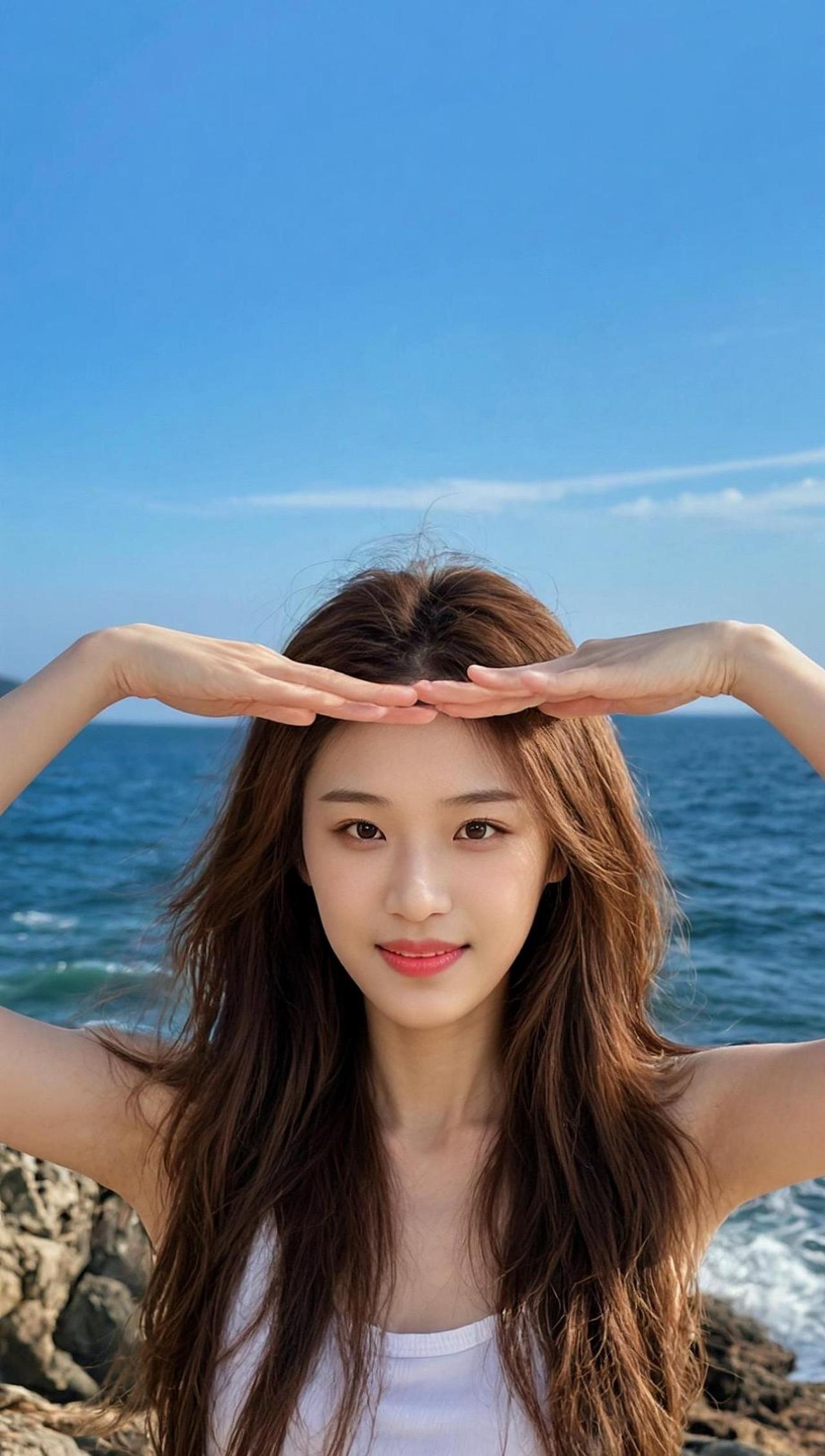 海风轻拂，阳光洒在发梢，仿佛时间在此刻静止。远处的海浪声是大自然最温柔的背景音乐