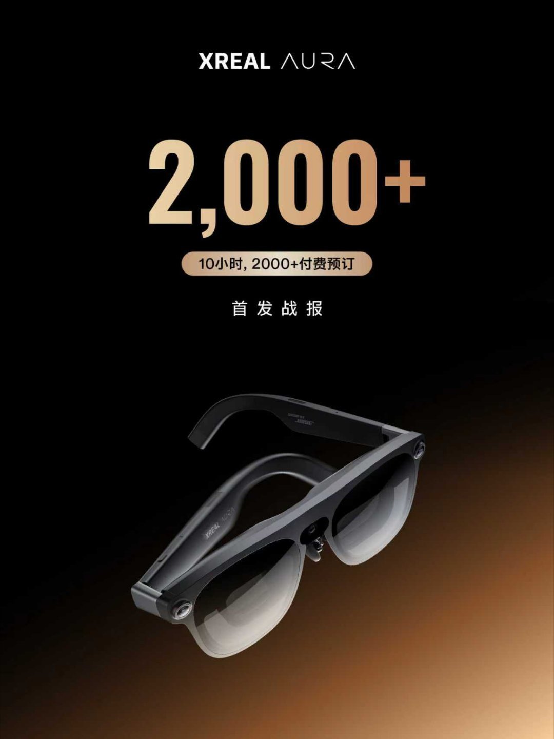 哇哦，恭喜恭喜，万元级XREAL AURA十小时预订破两千，这速度令人惊叹！轻量