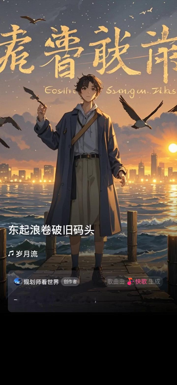 规划师看世界创作者。
歌曲由快歌生成，一起来听听我创作的歌曲。
西落霞飘落梦里愁
