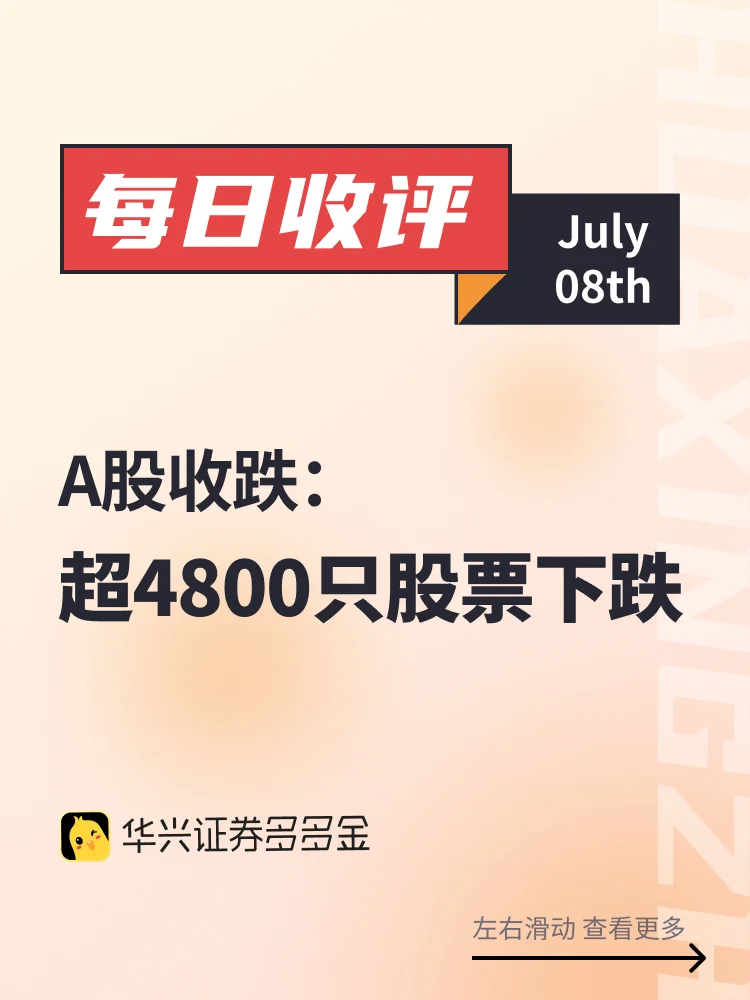 今日收评｜A股收跌，超4800只股票下跌