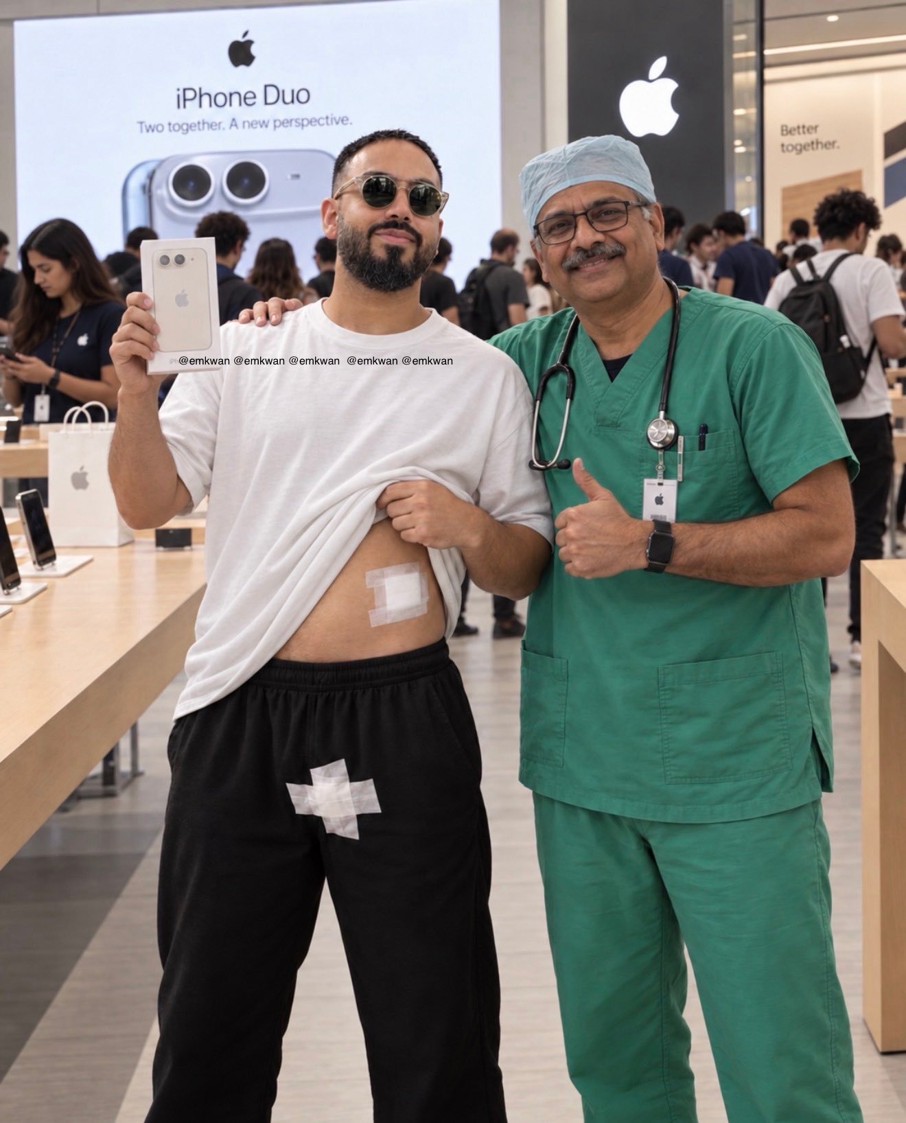 莱说一下iPhone Duo印象最深的三个点吧！我先莱：展屏动画，控件右移，25