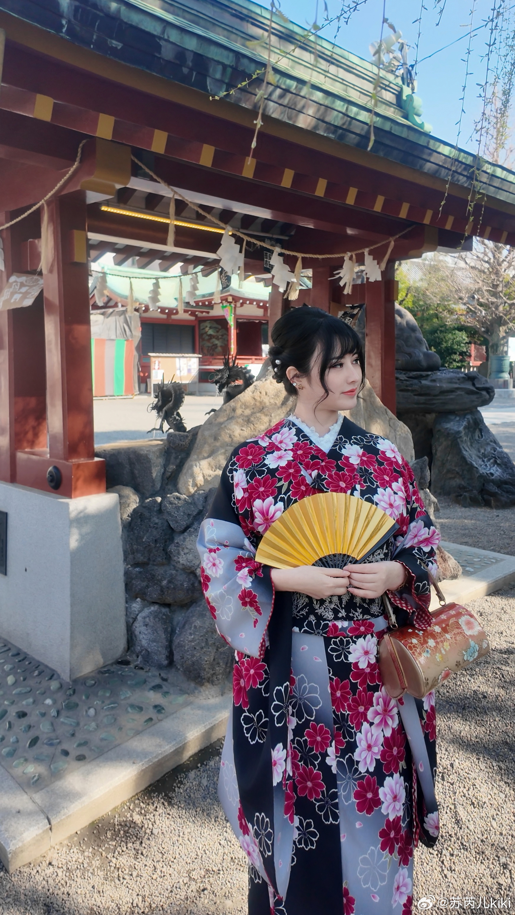 热门美女浅草寺和服体验写真 发型加服装399还不错，推荐 