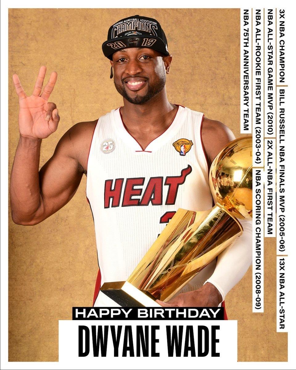 NBA Dwyane Wade 44歲生日快樂 