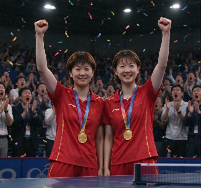 王曼昱蒯曼碾压日本组合，夺冠瞬间全场都看愣了