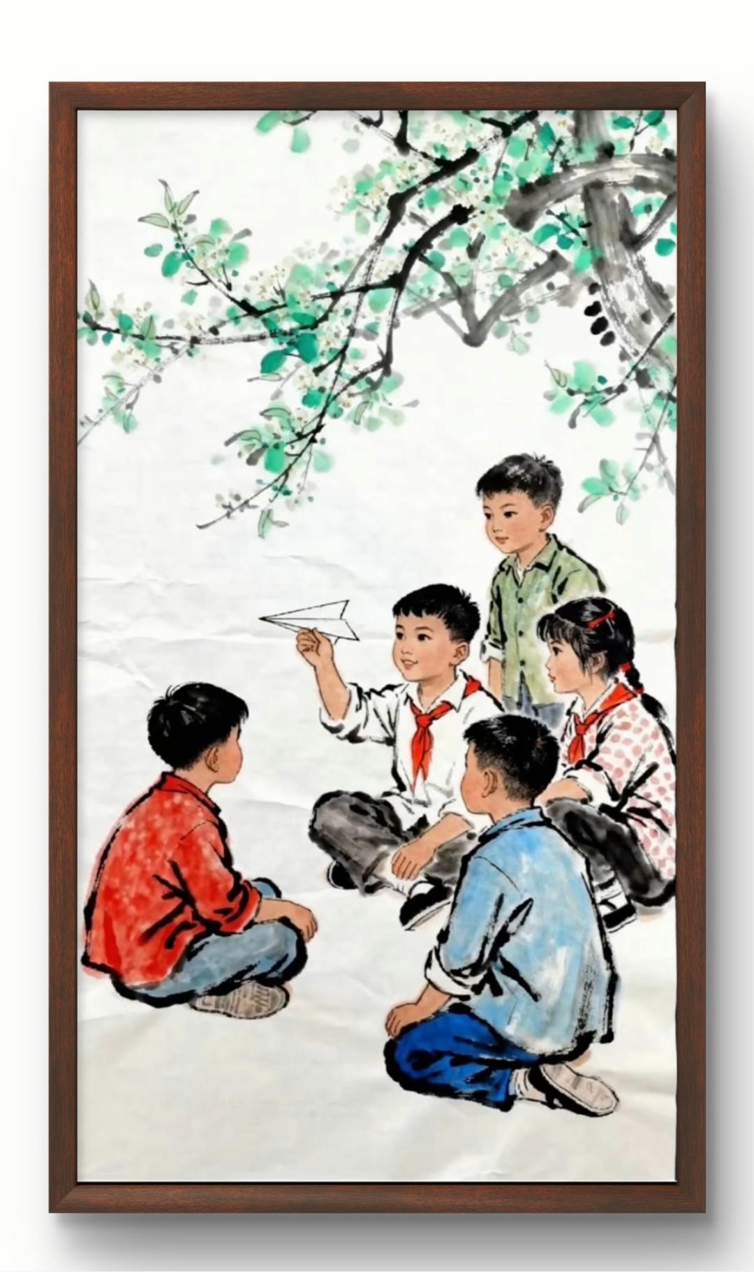 童年的记忆国画 童年