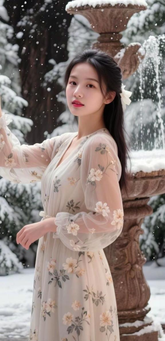 上联: 白雪敲门说冬景
下联: 红杏出墙窥春色
个人观点，仅供参考