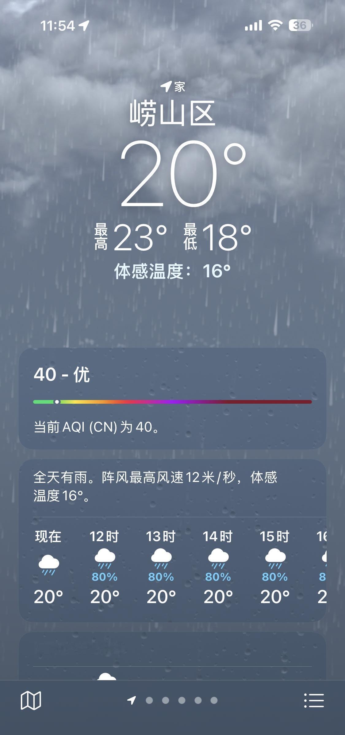 窗外雨好大，而且要下一天🌧️