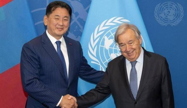 蒙古国总统呼日勒苏赫在联大辩论中宣布，蒙古国将竞争2048至2049年任期联合国