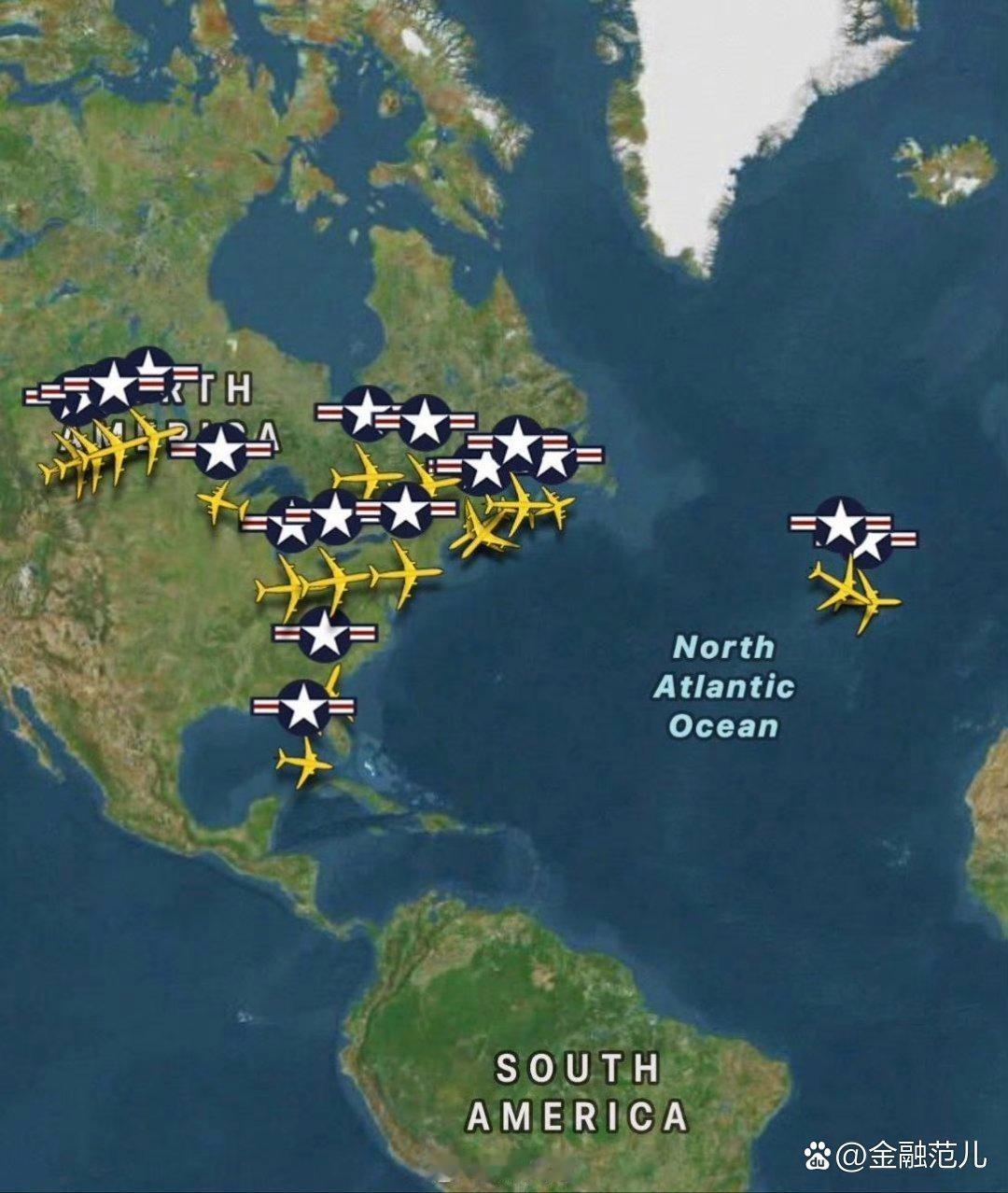 美军把F-35战机摆在约旦、沙特、巴林和阿联酋的机场上。
预警机和无人机在头顶盘