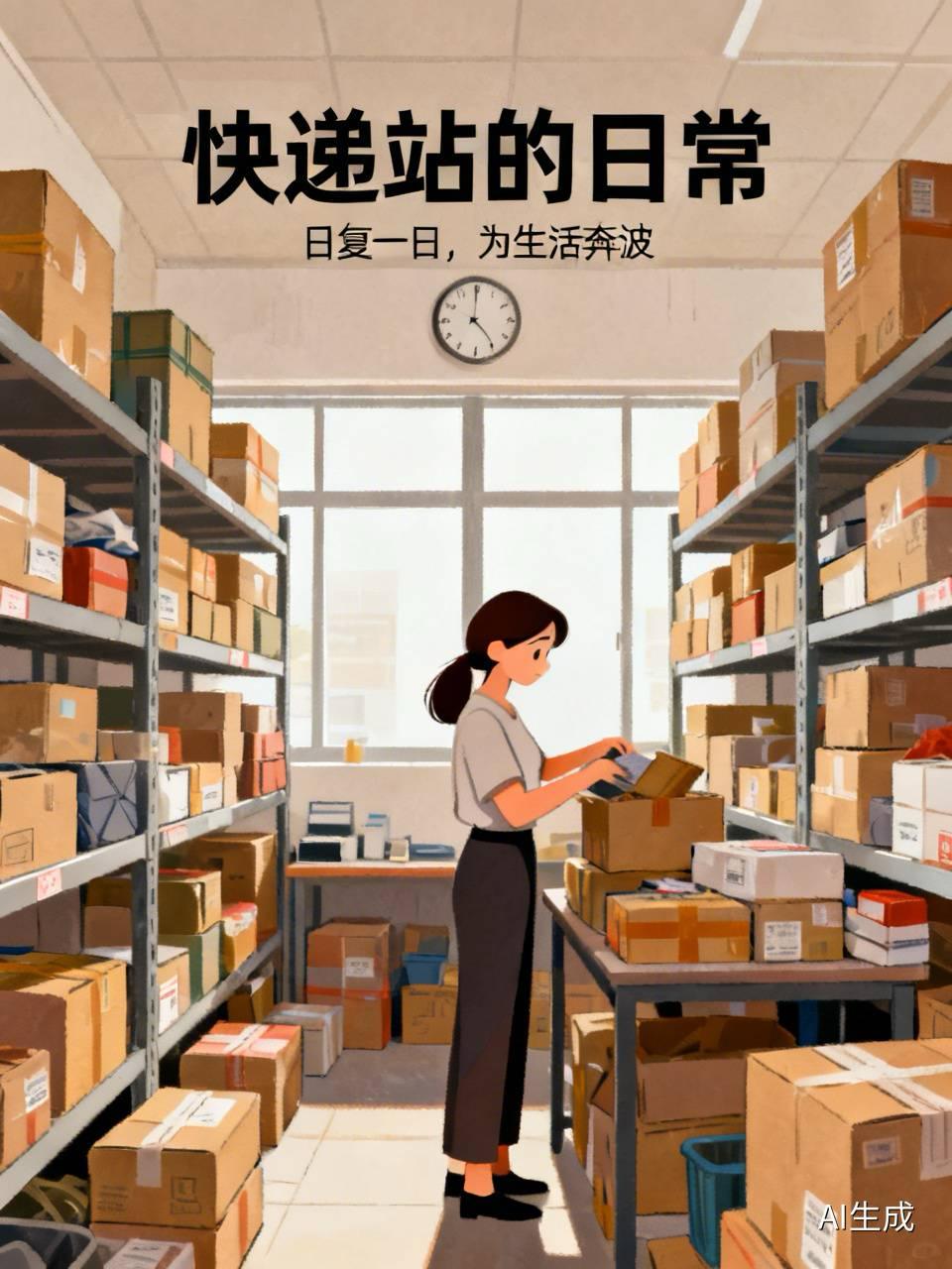 朋友在保定开了一家快递站，她说她每天像一头拉磨的驴，就靠看存折上的数字续命。
