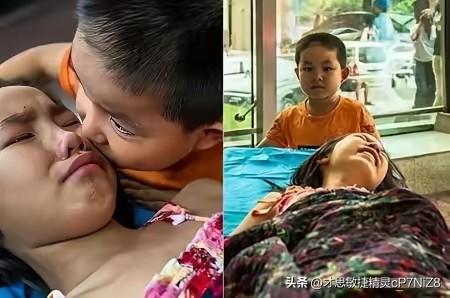 2017年，7岁小男孩独自推11岁姐姐去医院，医生问其父母，男孩低头眼泪夺眶而出
