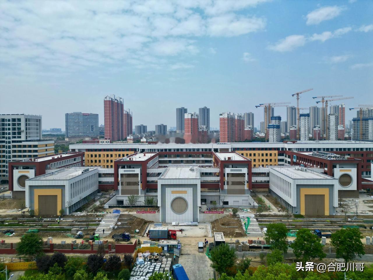 经开区合肥实验高中（暂定名）项目进展～
位于经开区芙蓉路与观海路交口（南艳湖东侧