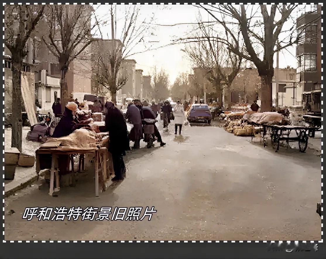 呼和浩特旧照片：呼市的新老朋友们看出来这是咱们这个城市那一道旧街巷吗，（欣赏旧照