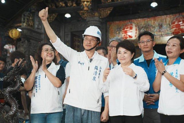 卢秀燕频频辅选　能扮演“大雁”？
中国国民党籍台中市长卢秀燕上半年启动跨县市辅选