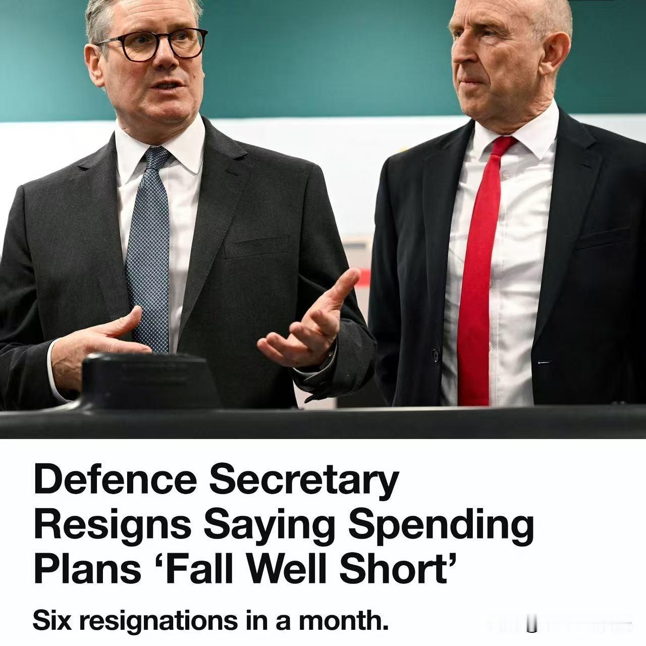 英国政坛今天有点热闹。先是国防大臣John Healey突然辞职，结果没过几个小