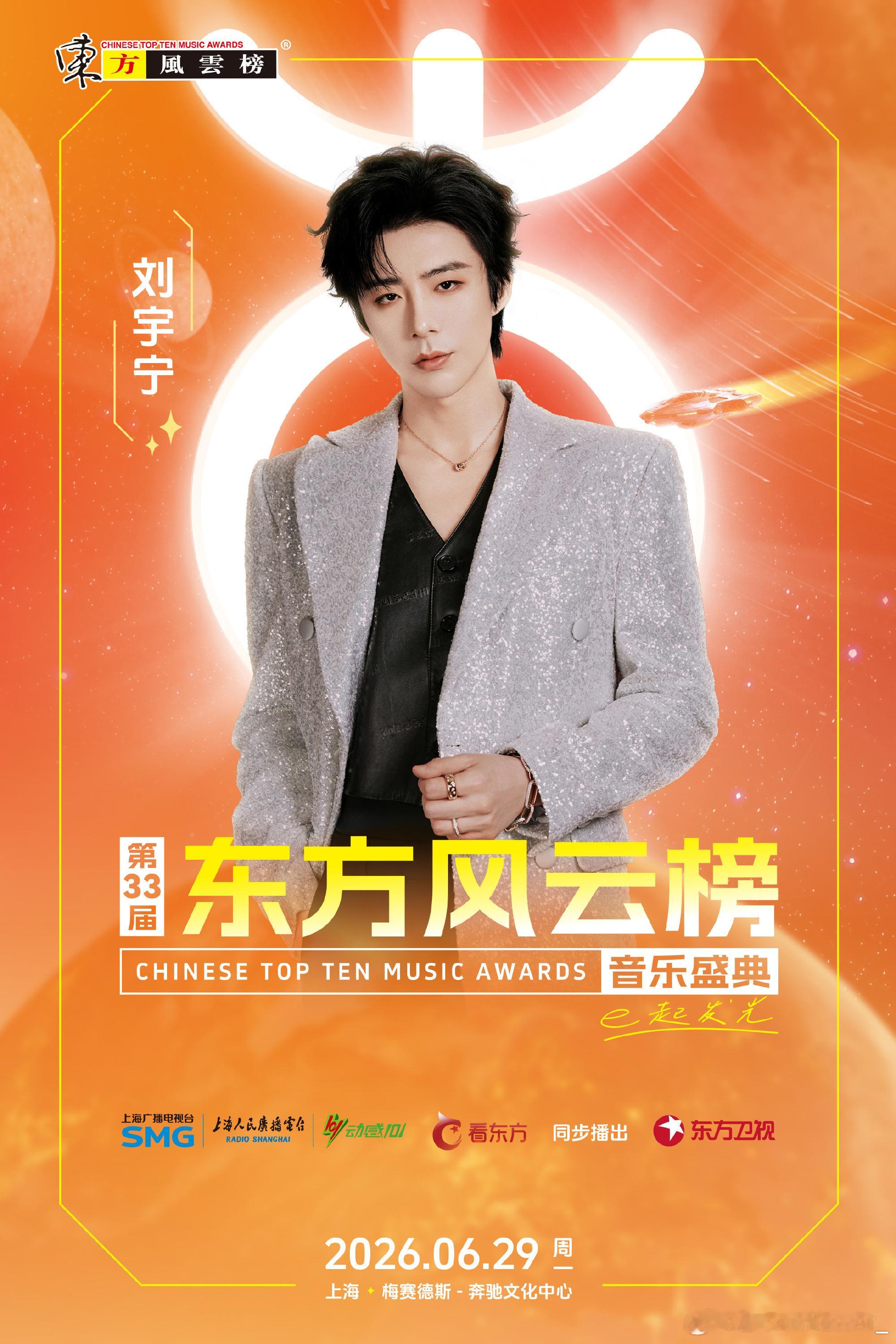 刘宇宁第七次参加东方风云榜 | 刘宇宁东方风云榜 一年一度和相约东方风云榜，全开