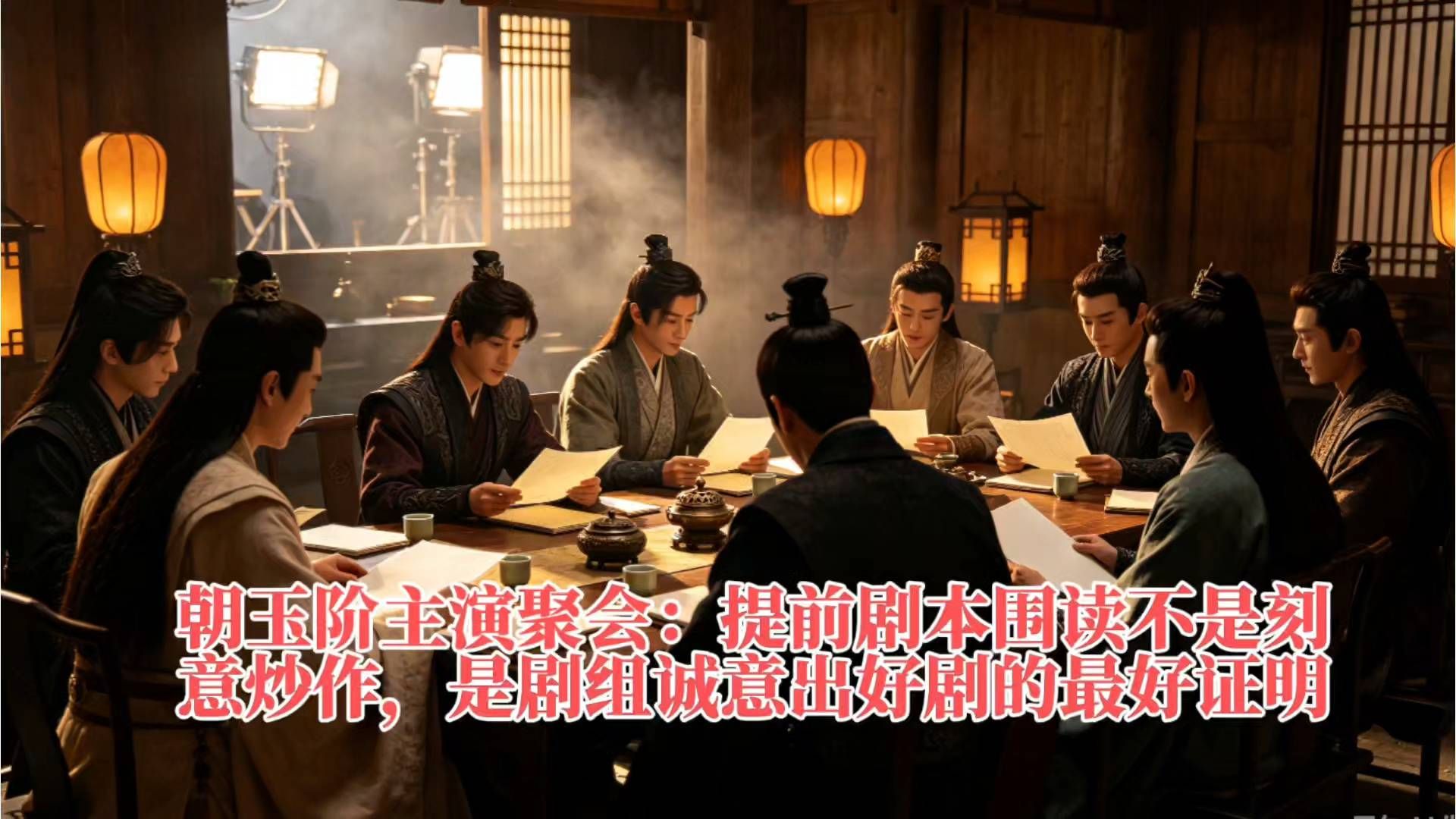 朝玉阶主演聚会：提前剧本围读不是刻意炒作，是剧组诚意出好剧的最好证明