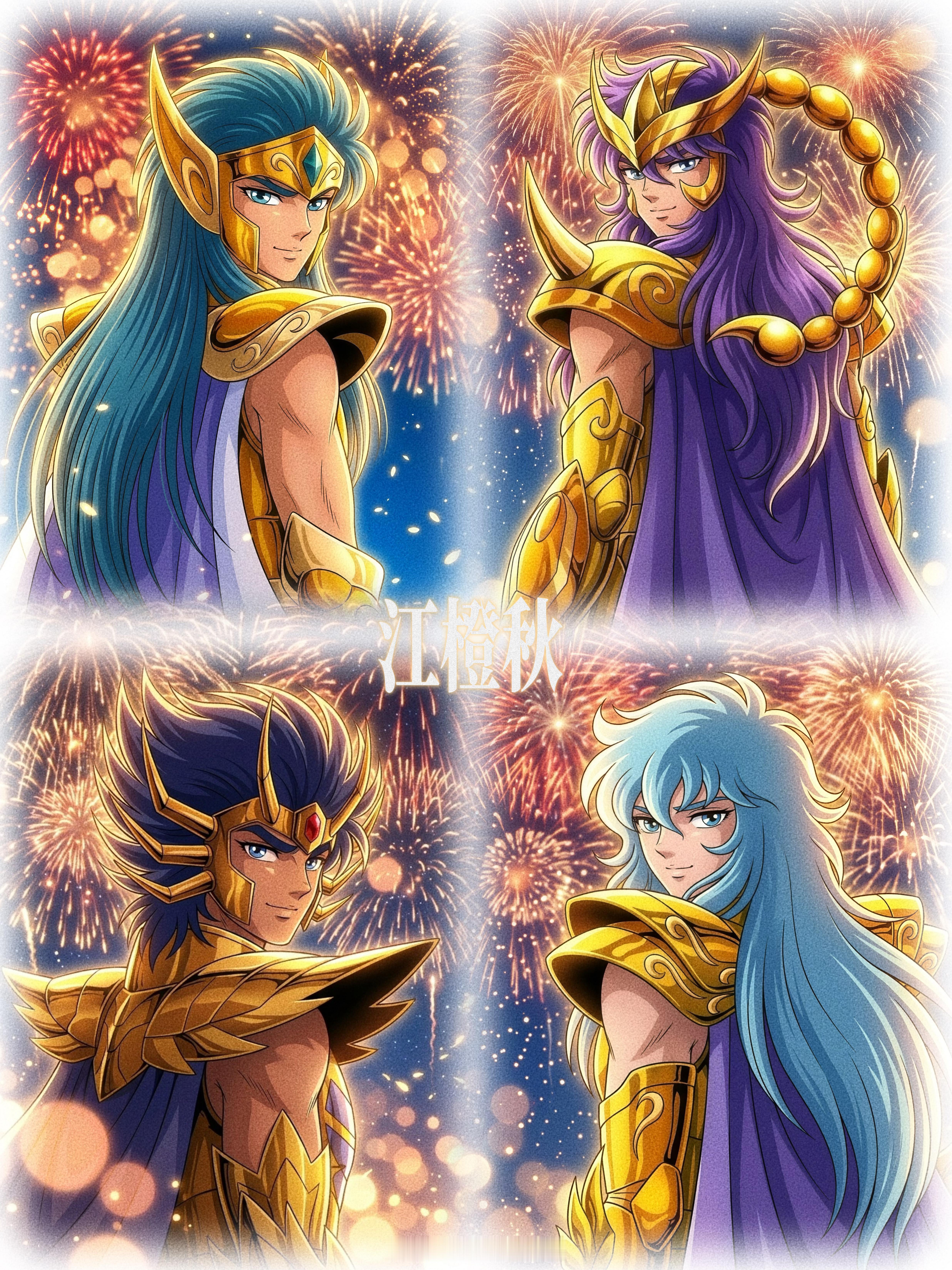 圣斗士星矢夏日花火大会，你最想和哪位黄金圣斗士一起共赏烟花呢？