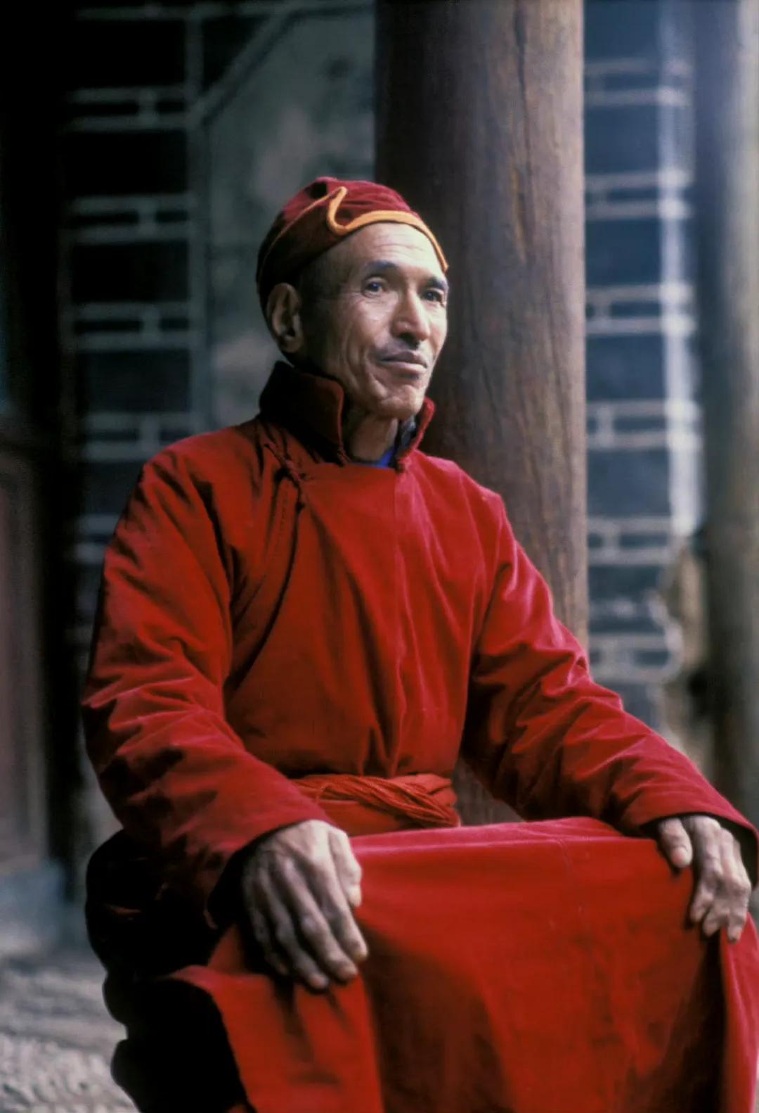 僧人，丽江，1985/86年摄。 ​​​