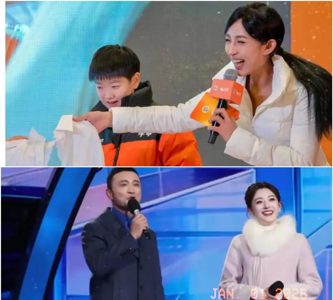 2024跨年夜，央视女主持集体穿大衣唱歌，不再冻胳膊露腿。孙颖莎一句“冬天先顾暖