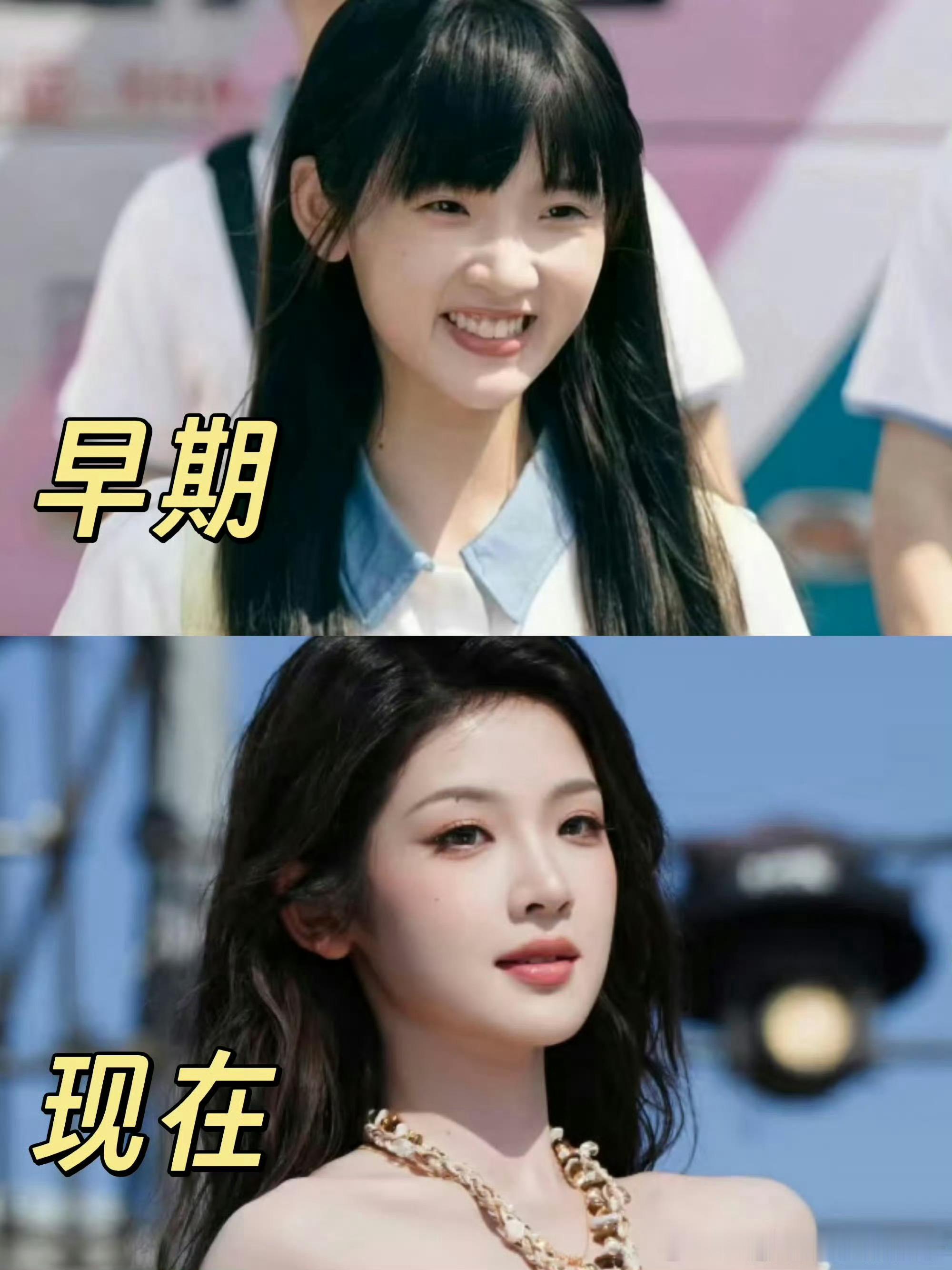 张淼怡的脸好像又变了，从校园剧女主变成大女主了！也挺好的，自己喜欢最重要[送花花