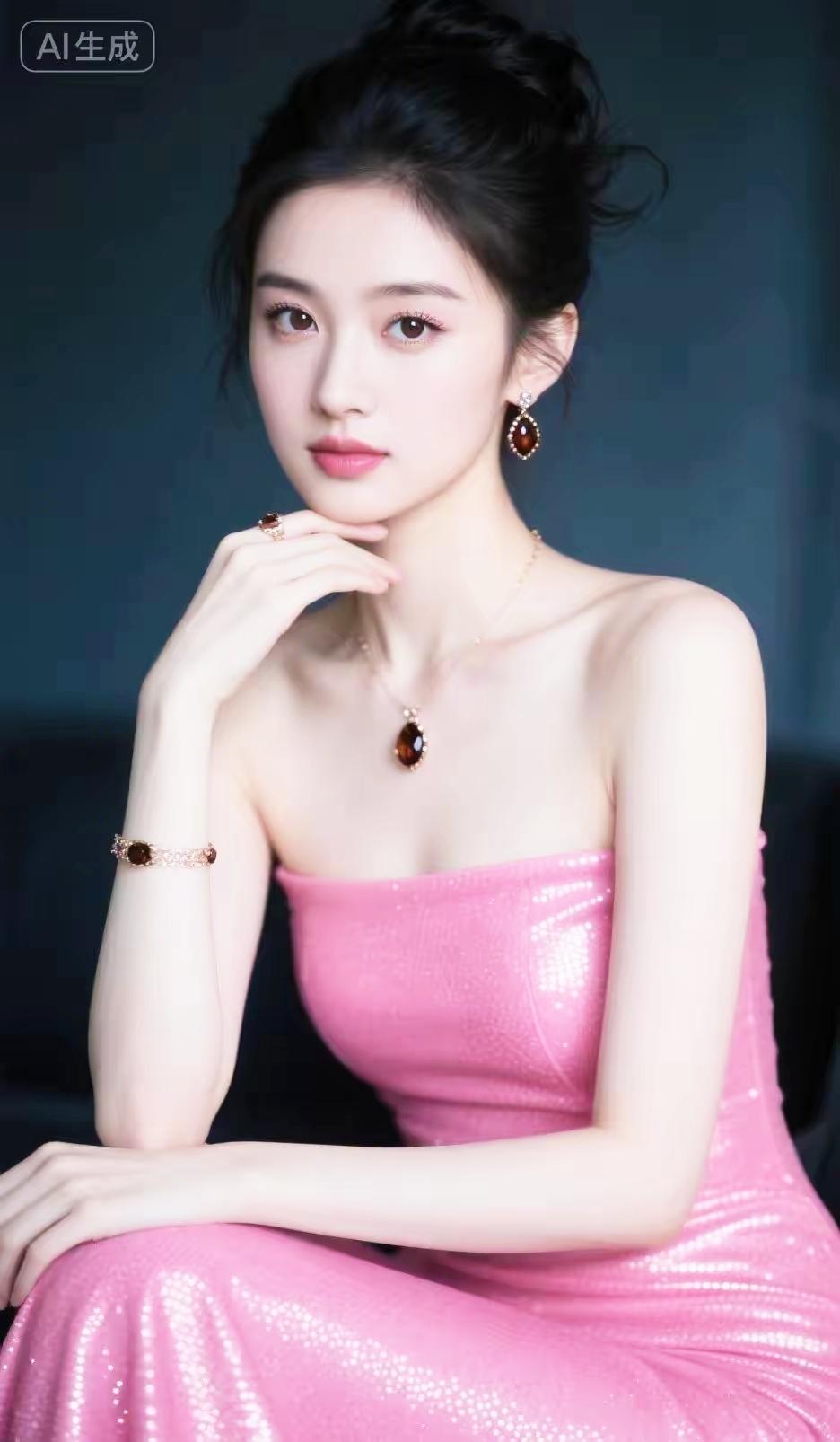 粉嫩仙女风，甜美迷人，闪耀耳环，优雅气质！💖✨