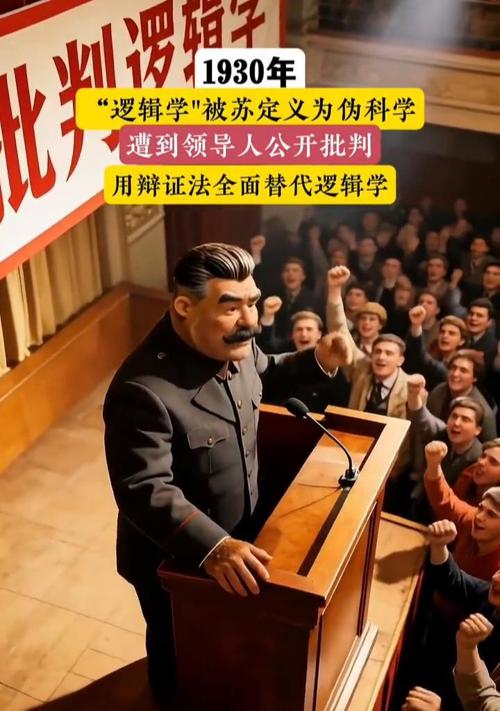 1930年"逻辑学"被苏定义为伪科学，遭到领导人公开批判，用辩证法全面替代逻辑学